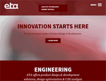 Tablet Screenshot of eta.com
